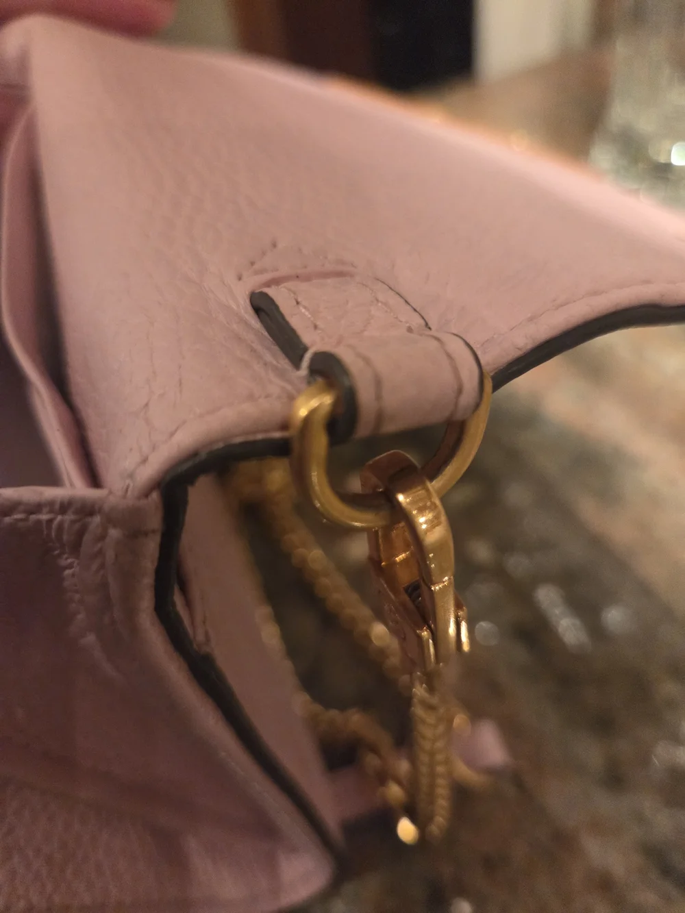 Tory Burch Pink Leather Chain Crossbody Bag
